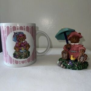Teddy Bear Mug with Matching Figurine